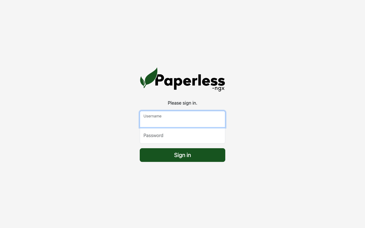paperless screenshot